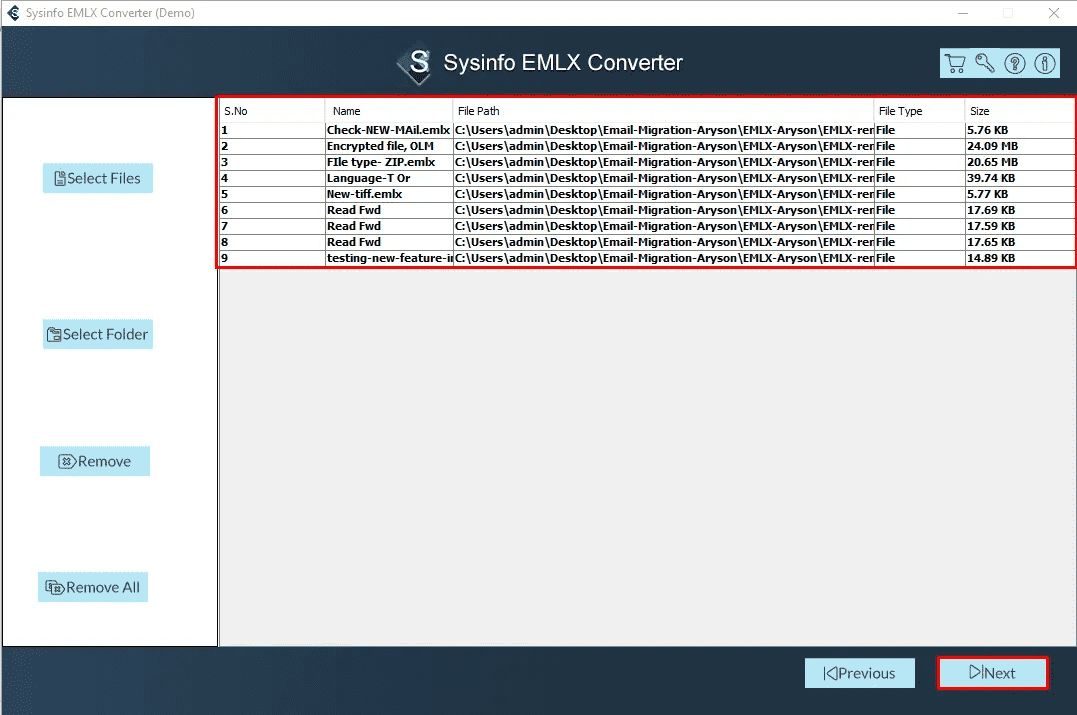 Sysinfo EMLX转换器 media 2