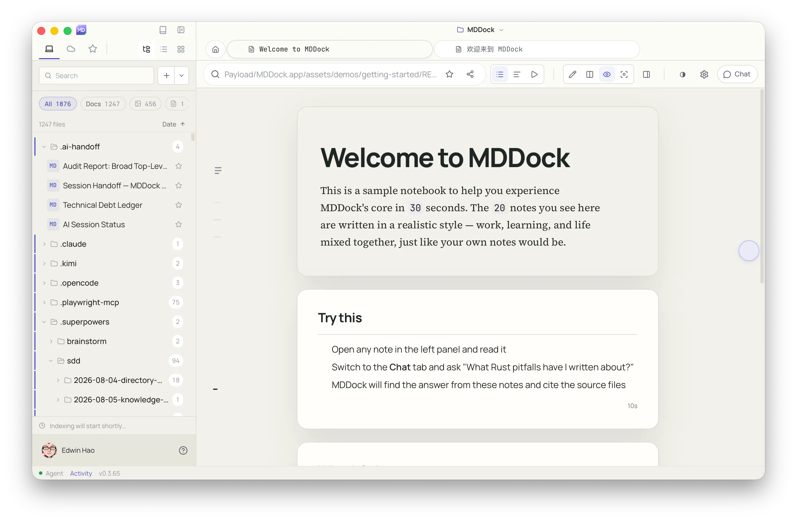 MDDock