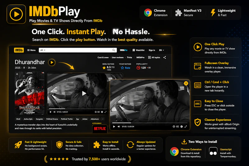 IMDbPlay: Play From IMDb screenshot 1