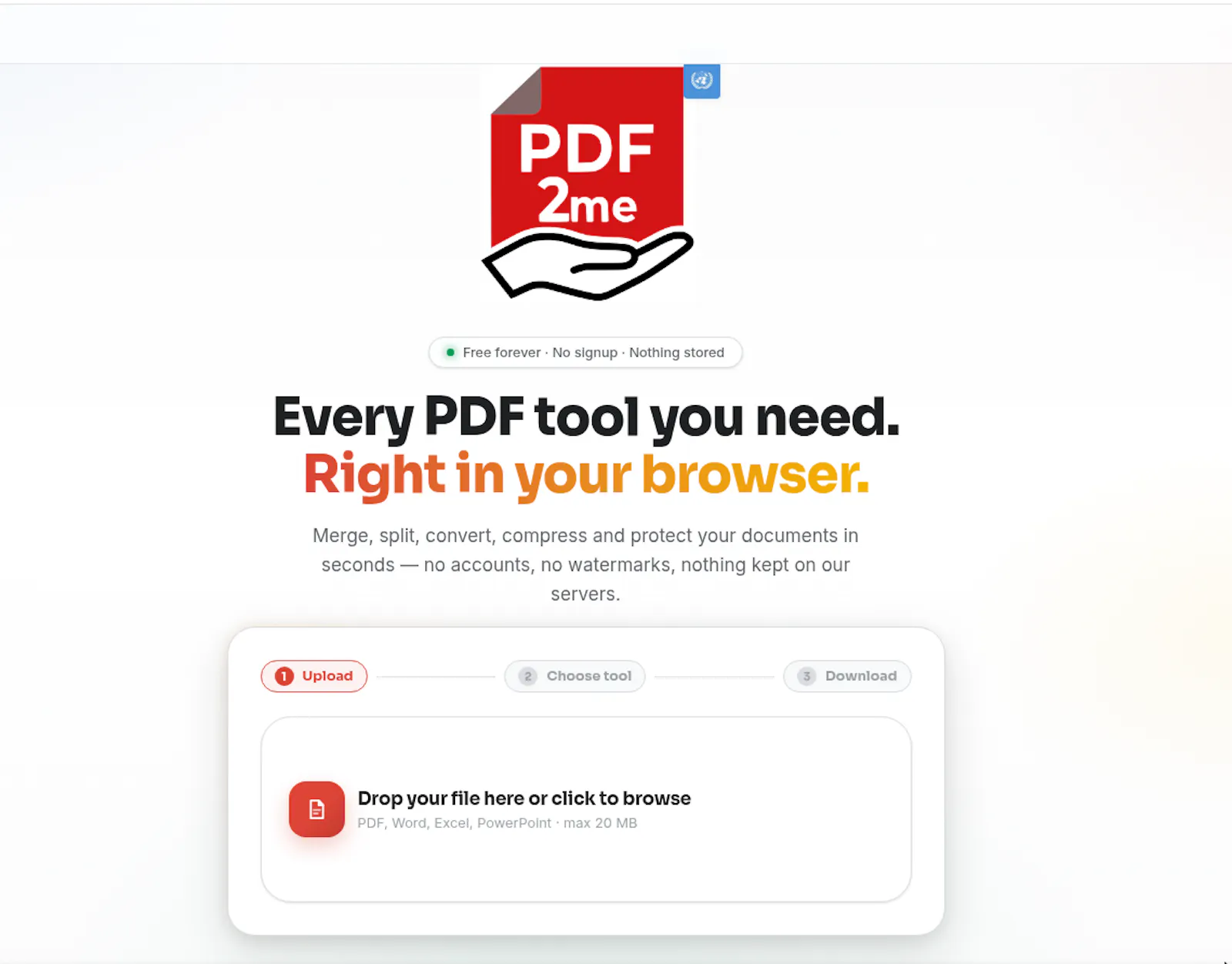 PDF2me screenshot 1