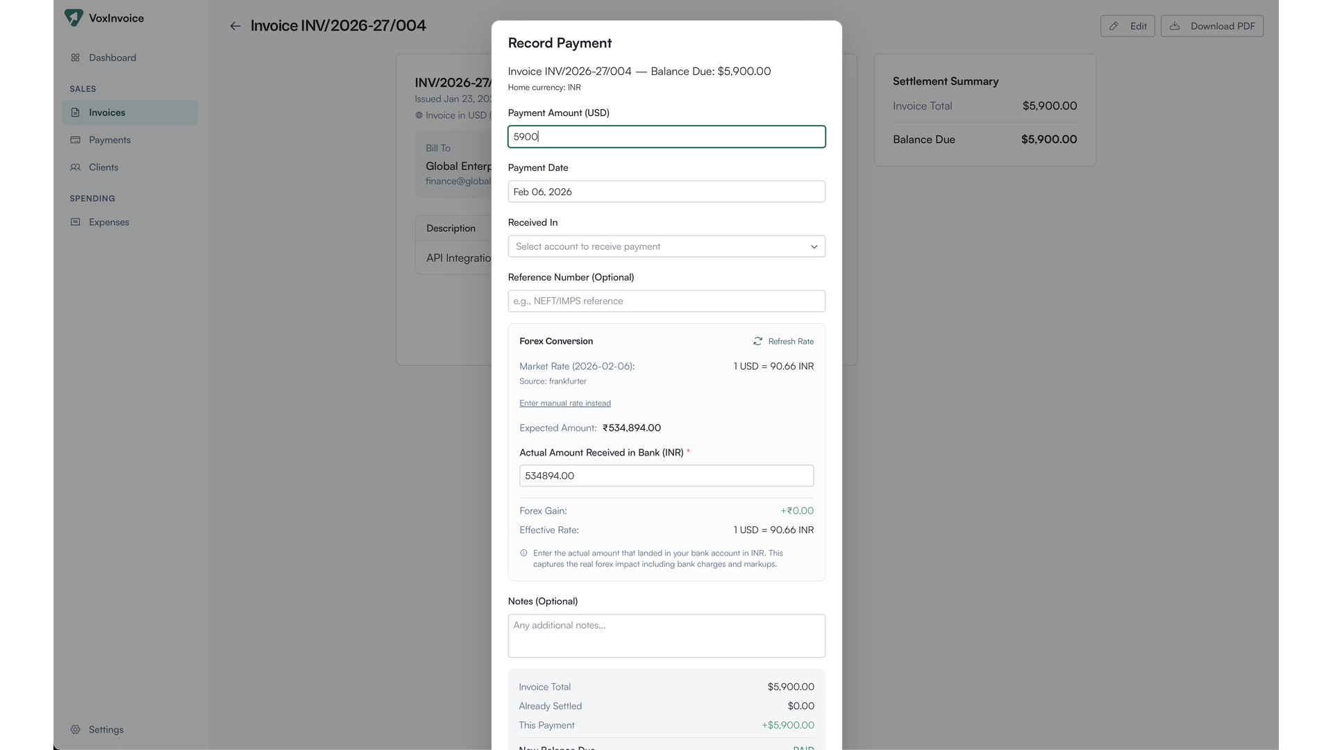 VoxInvoice gallery image