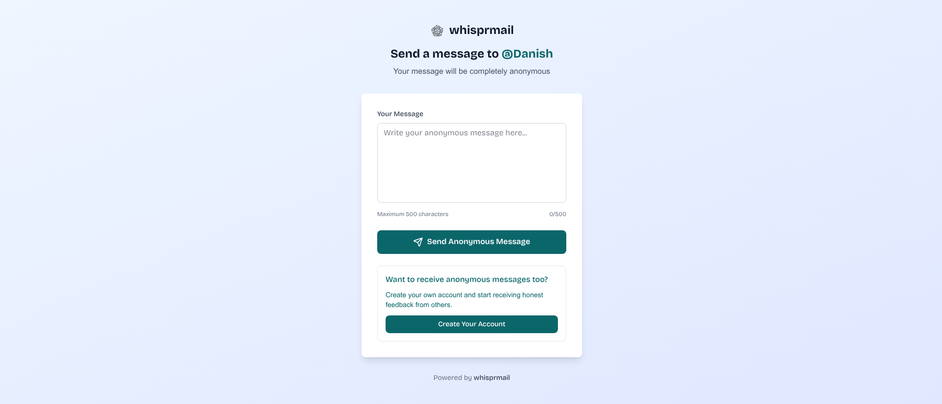 Media Whisprmail - Platform pemesejan tanpa nama 3