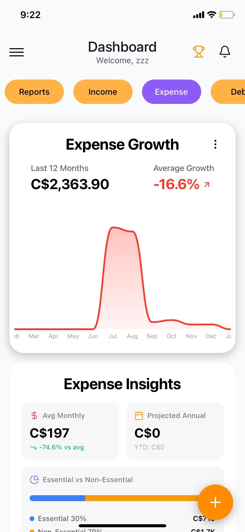 FinSculp - Screenshot 2 showing product features and functionality