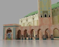 King Hasan II mosque 3d model media 1