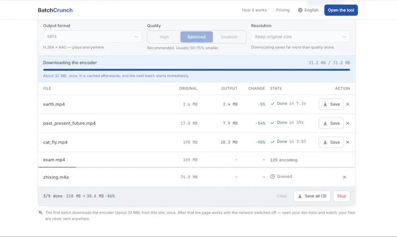 BatchCrunch screenshot 3