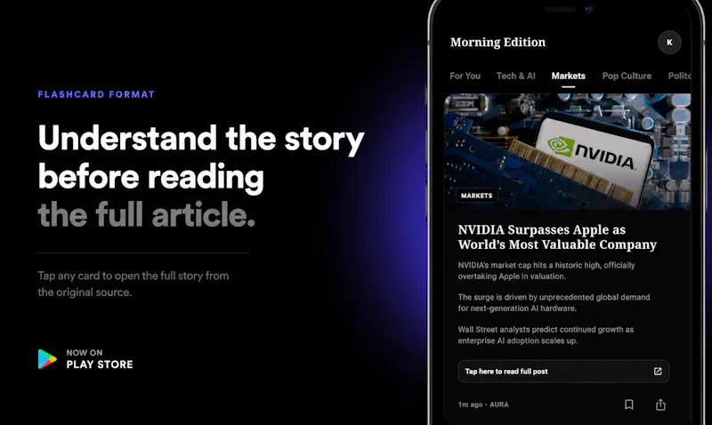 Aura - News in 60 Words screenshot 2