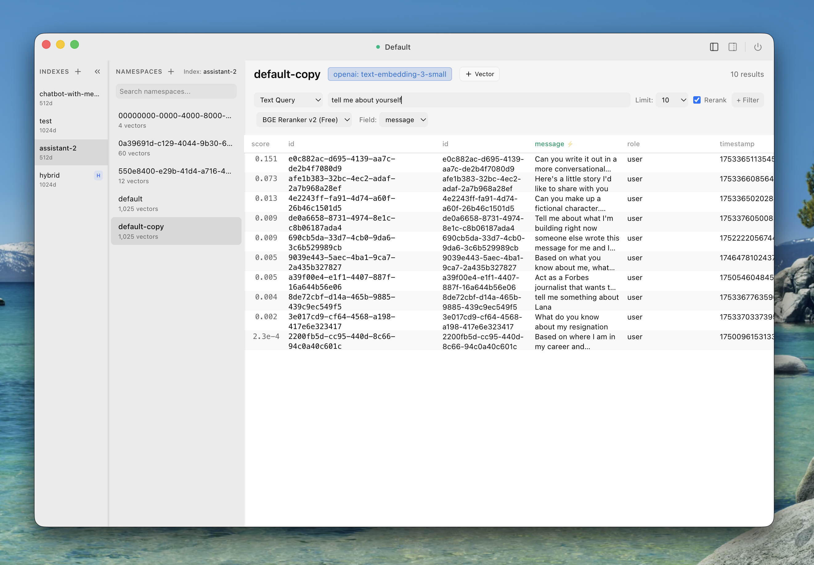 Pinecone Explorer - Screenshot 4 showing product features and functionality