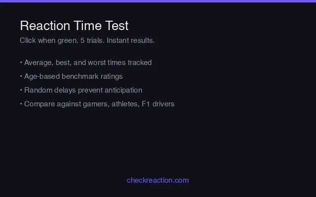 CheckReaction — Free Cognitive Tests gallery image