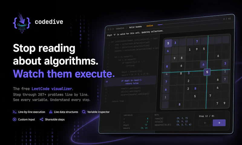 Codedive screenshot 2