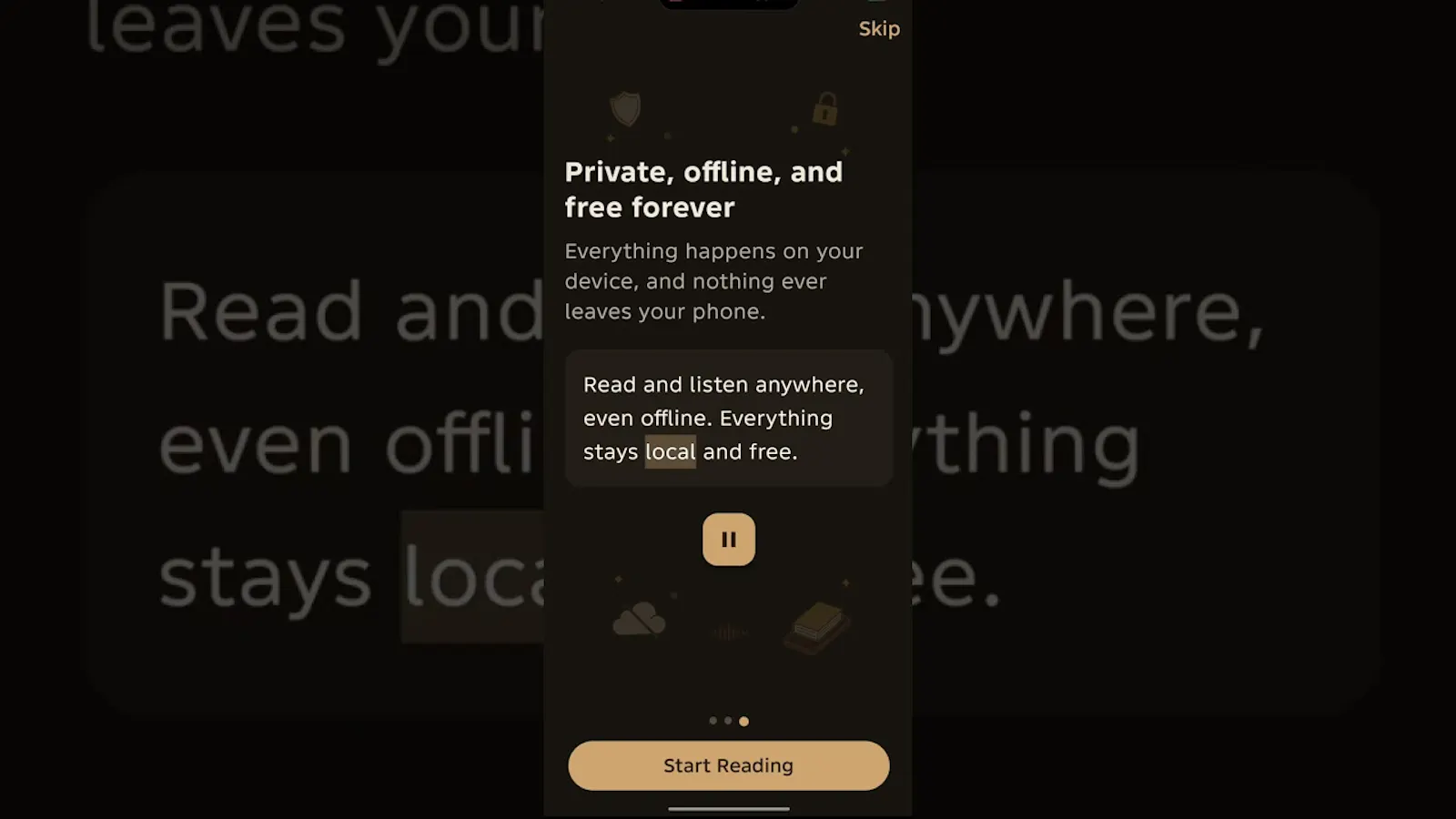 SnowReader screenshot 1 (video preview)