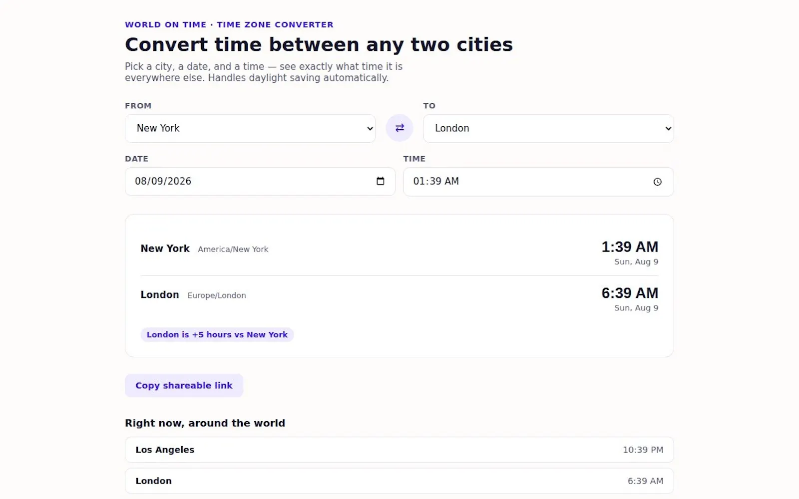 World on Time screenshot 3