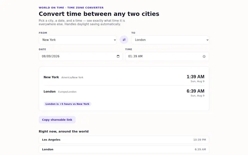 World on Time screenshot 3