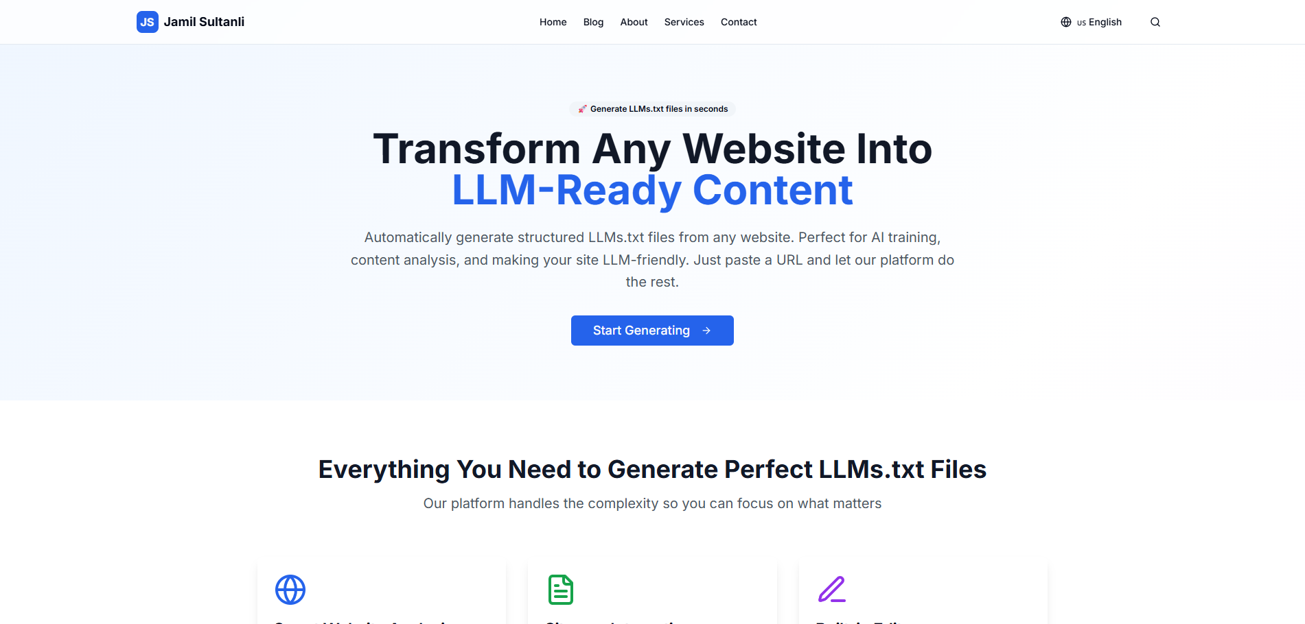 LLMs.txt Generator gallery image