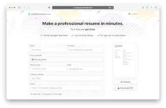 LuckyResumeMaker.com gallery image