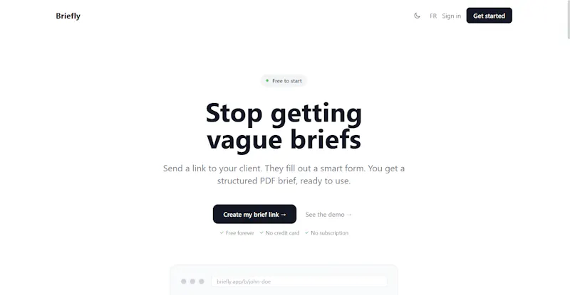 Briefly screenshot 1
