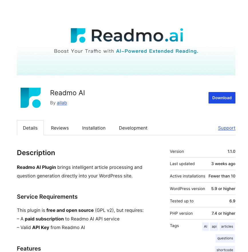 Readmo.ai gallery image