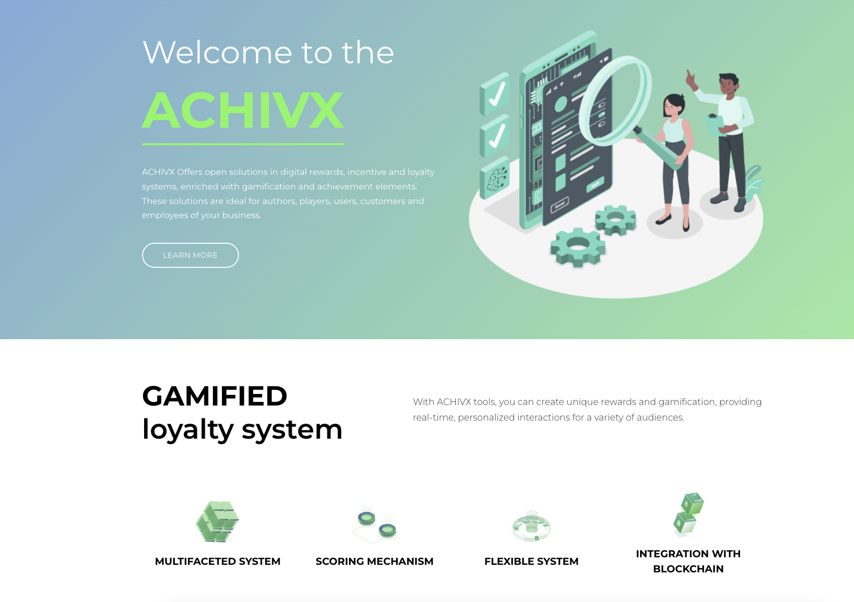 ACHIVX - Main product screenshot demonstrating key features and user interface