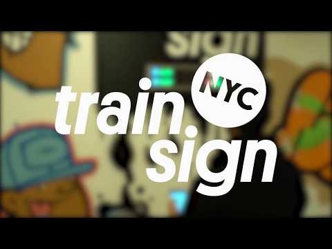 NYC Train Sign gallery image