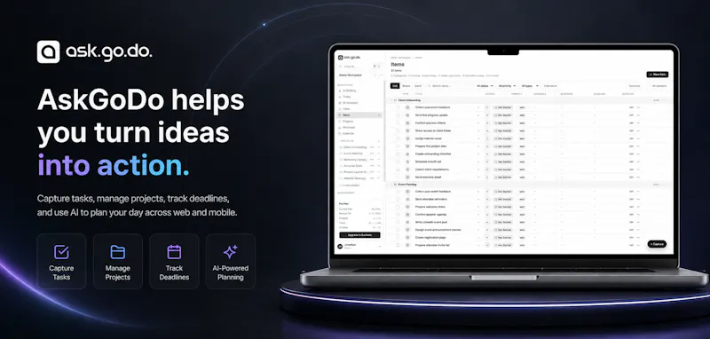 AskGoDo — Turn ideas into action screenshot 1