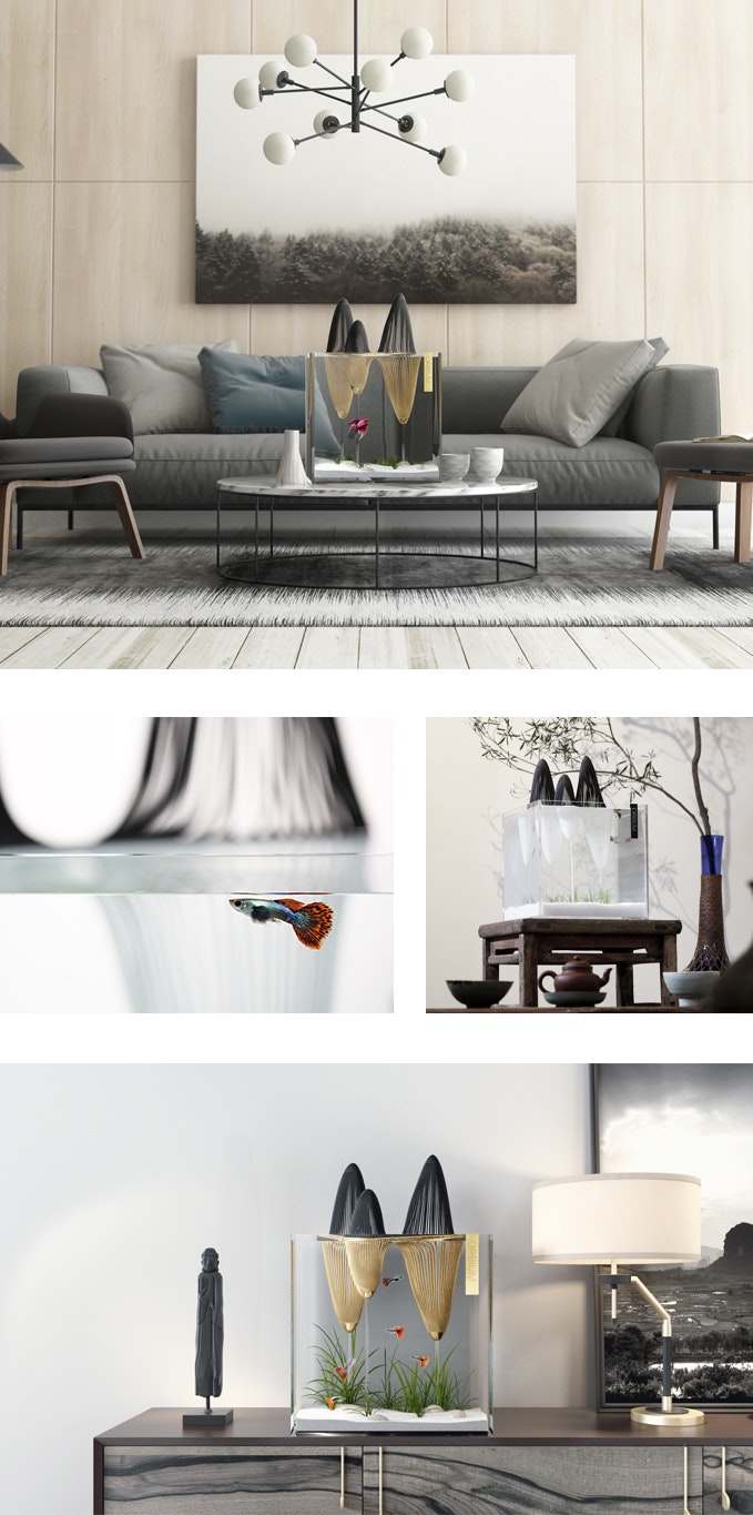 Orbium - Designer Aquarium Inspired by Chinese Landscapes gallery image
