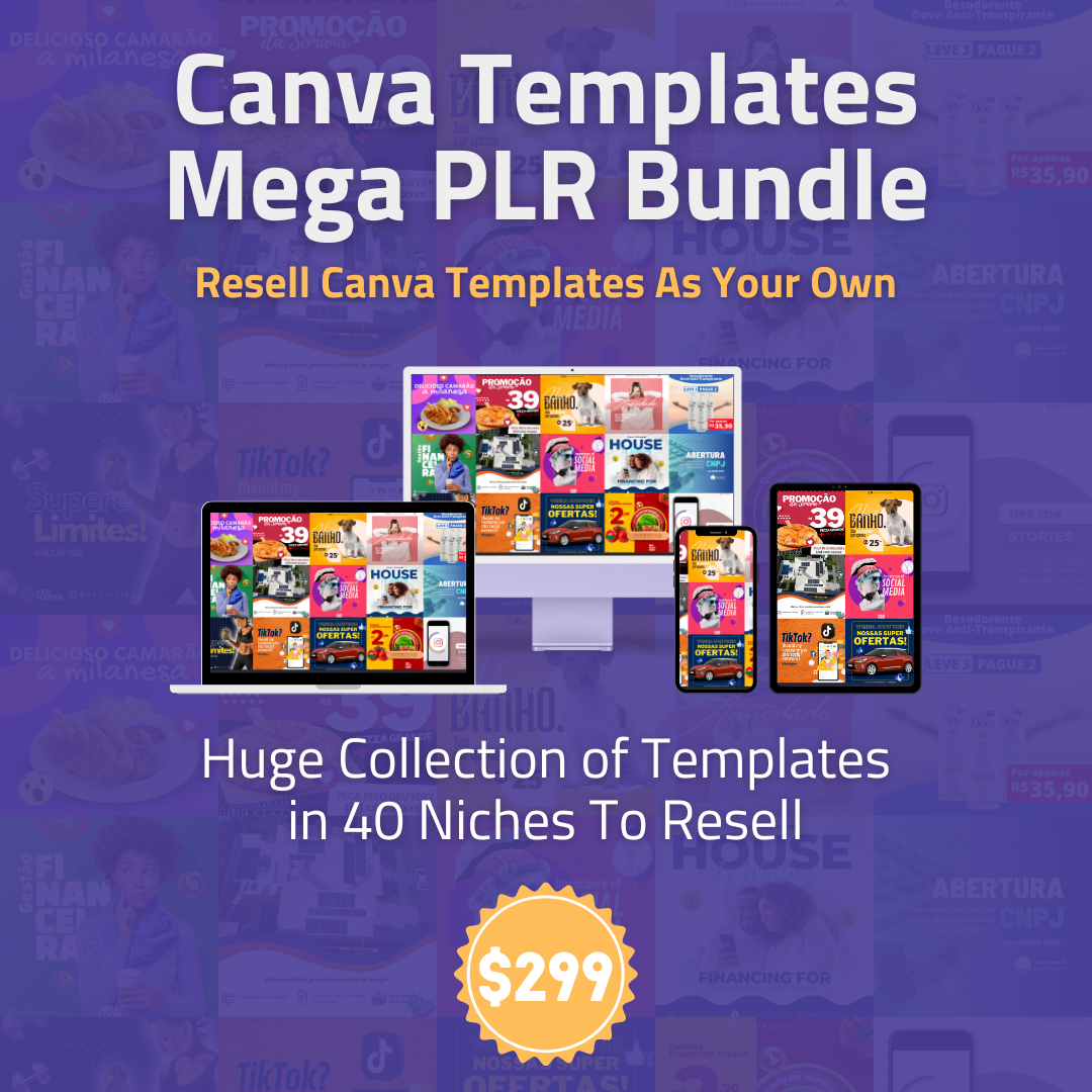 Canva Templates Mega PLR Bundle