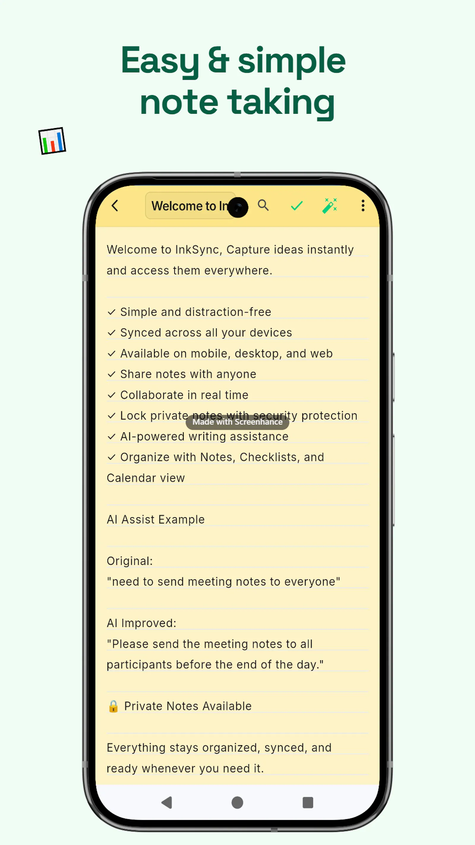 Ink Sync Notes & Checklist screenshot 2