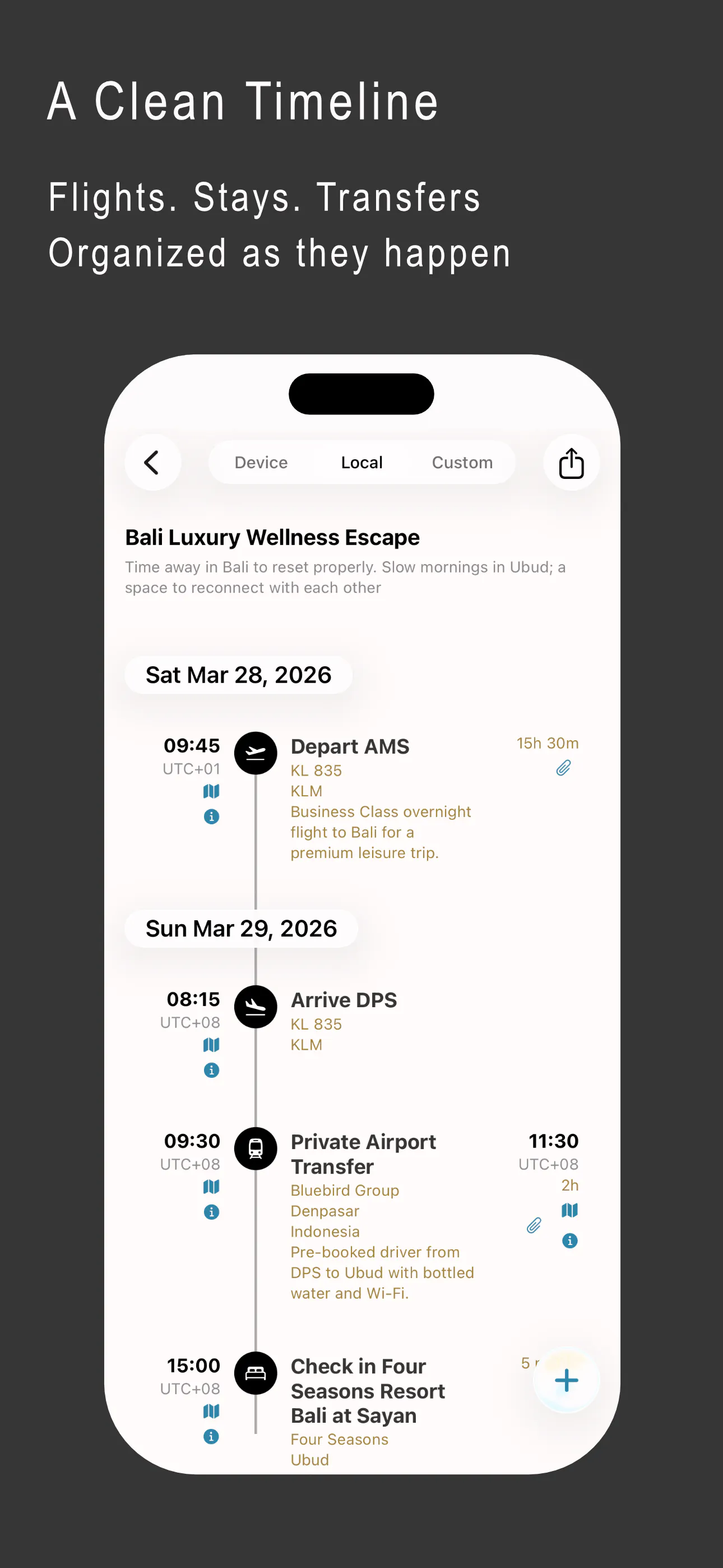 ITNRY serious travel planning app. のプロダクトバナー
