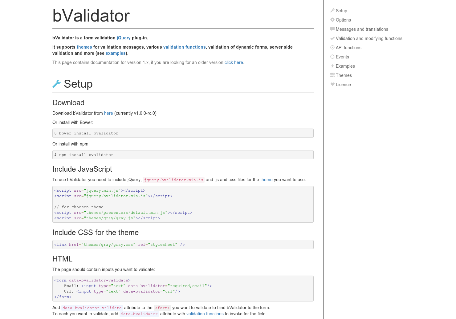 bValidator gallery image