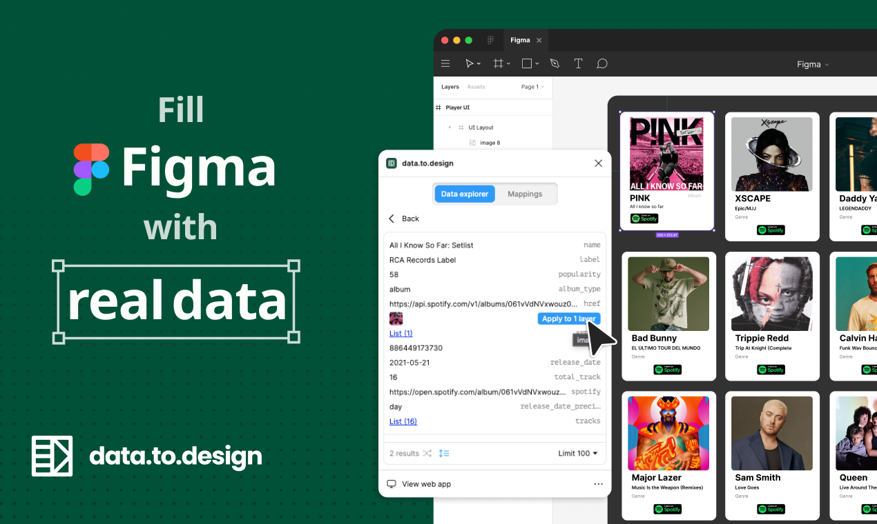 startuptile data.to.design-Design in Figma with your data