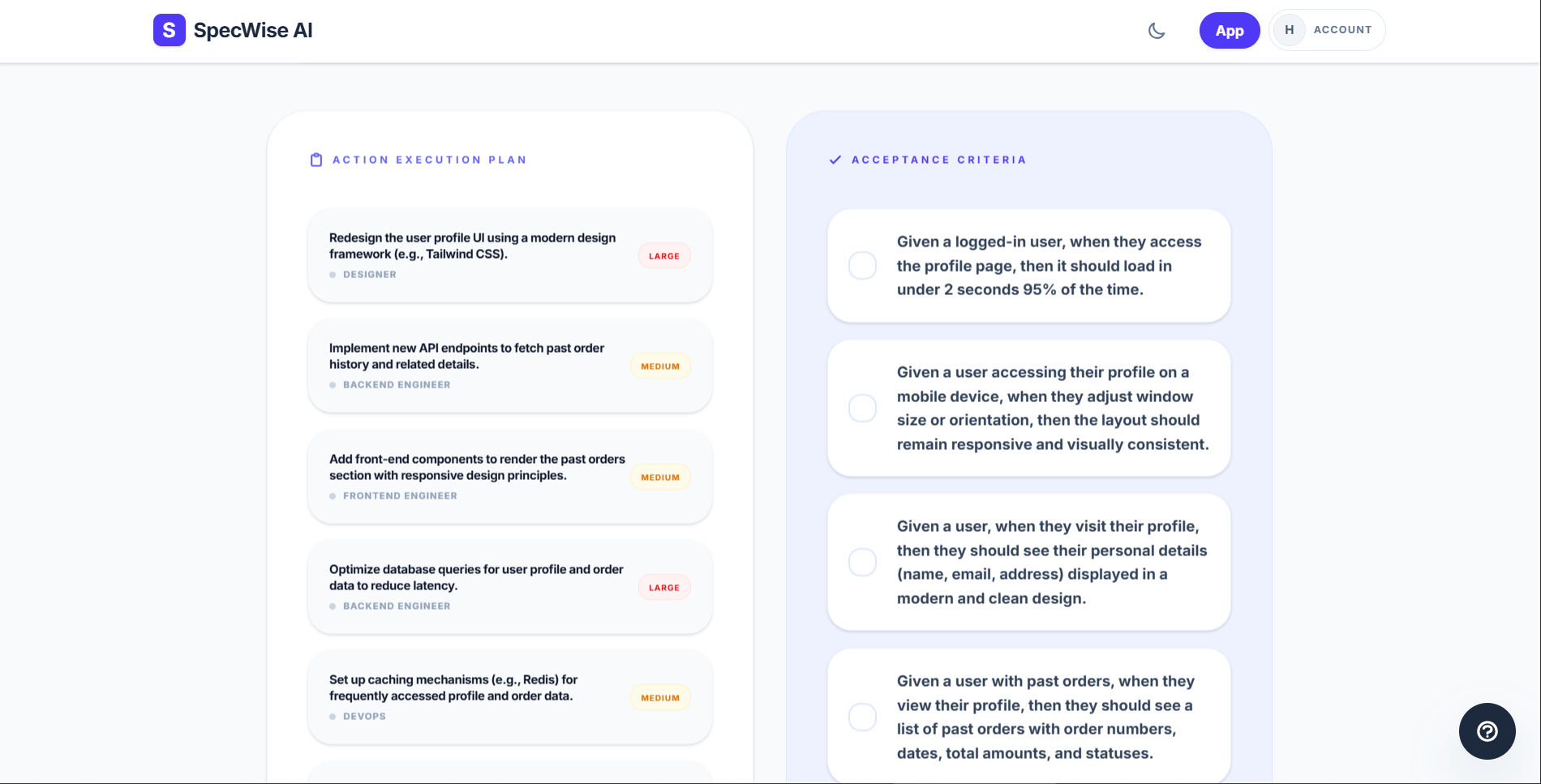 SpecWise AI gallery image