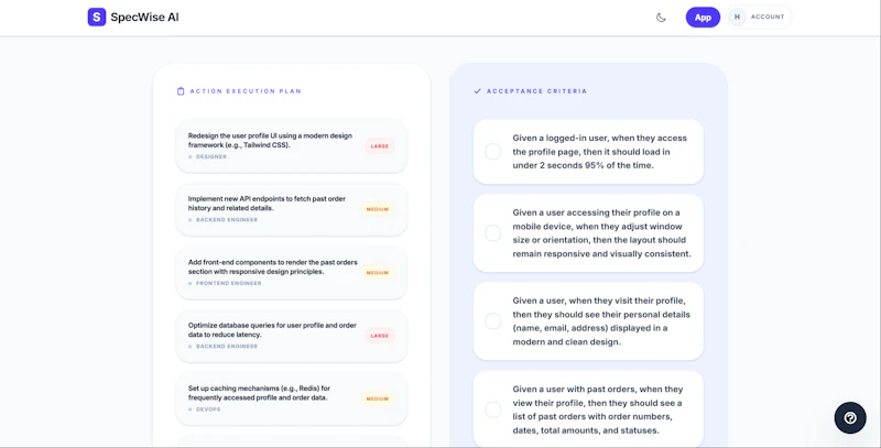 SpecWise AI screenshot 7