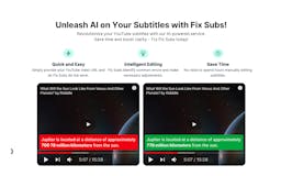 Fix Subs: AI-Powered YouTube Subtitle media 2
