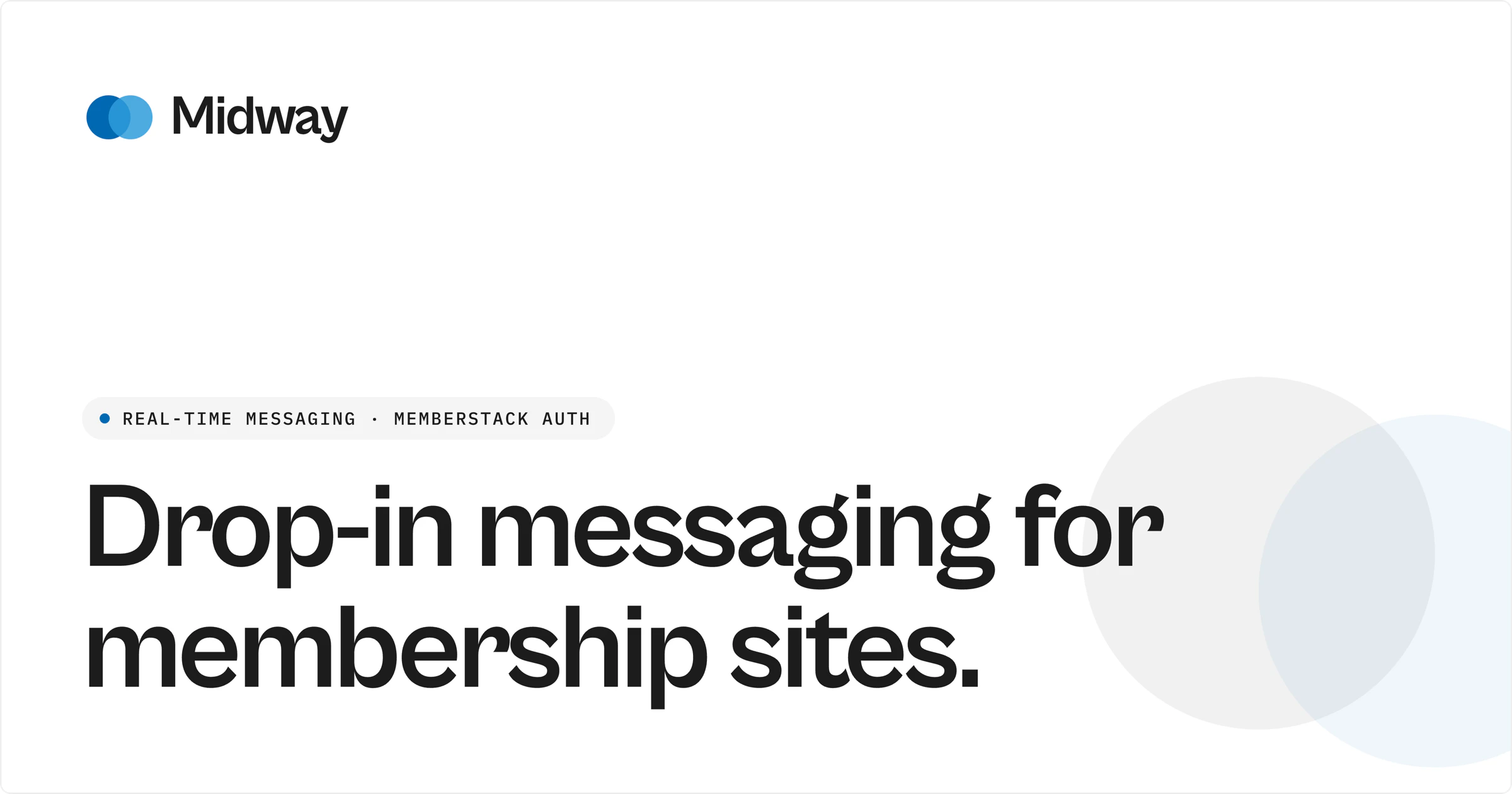startuptile Midway Chat-Real-time member chat for Memberstack and Webflow sites