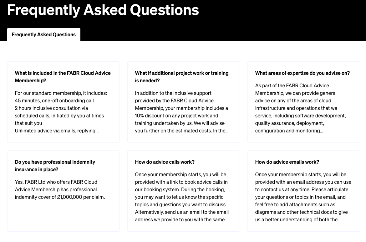 FABR Cloud Advice Membership media 3