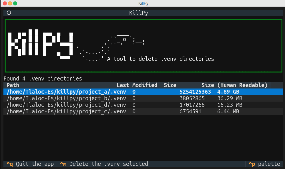 öldürücü - Kullanılmayan Python ortamlarını temizleyerek disk alanını geri alın. medya 1
