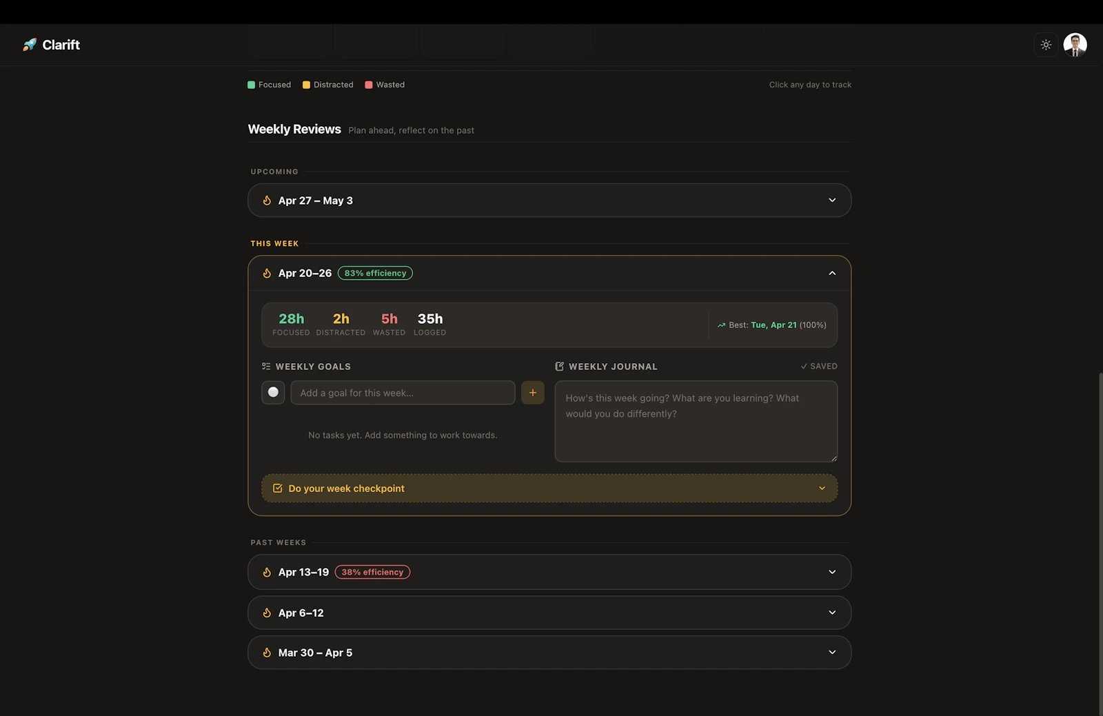 Clarift screenshot 10