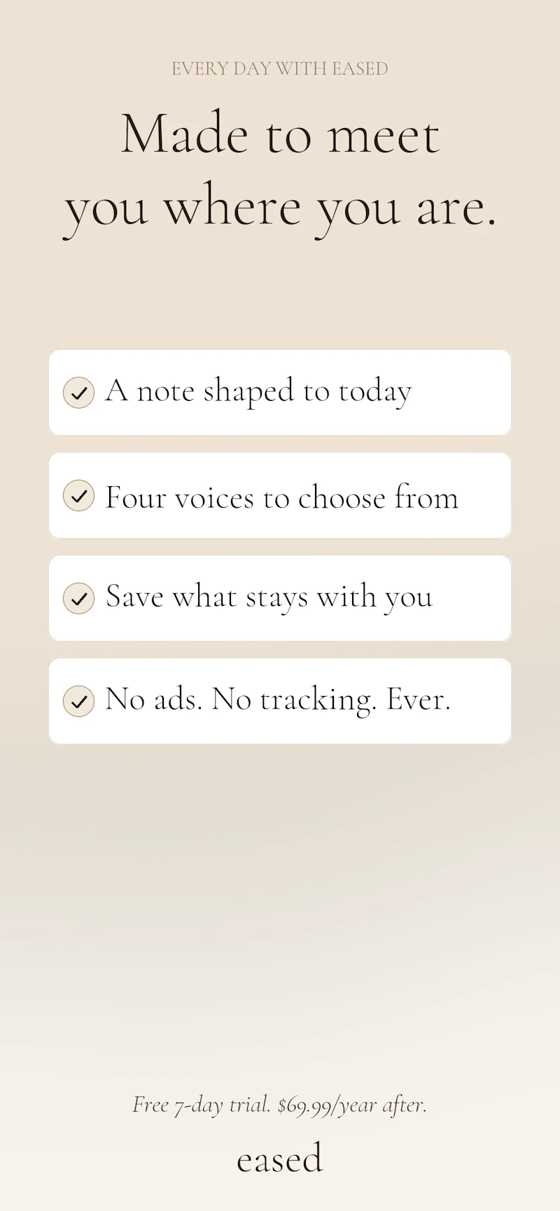 Eased screenshot 2