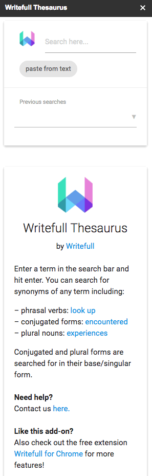Writefull Thesaurus Image