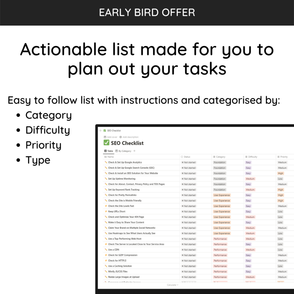 Ultimate DIY SEO Checklist gallery image