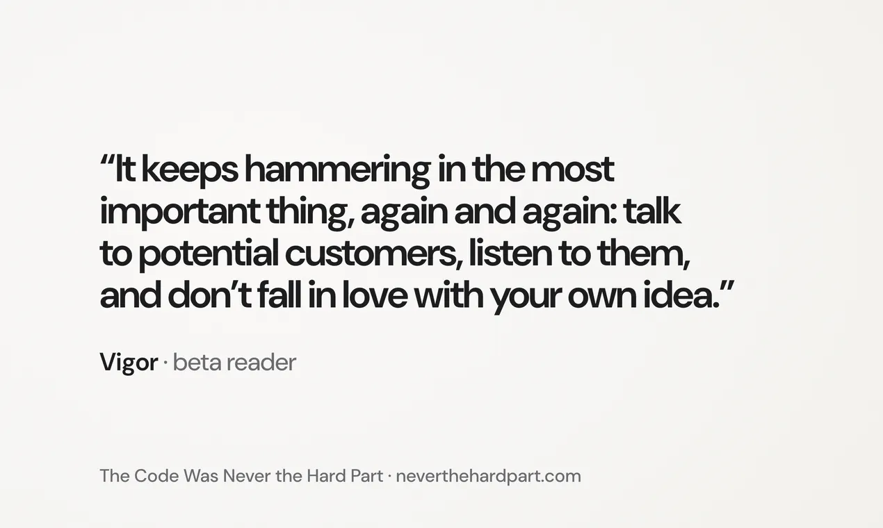 Book: The Code Was Never The Hard Part. gallery image