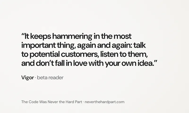 Book: The Code Was Never The Hard Part. screenshot 5