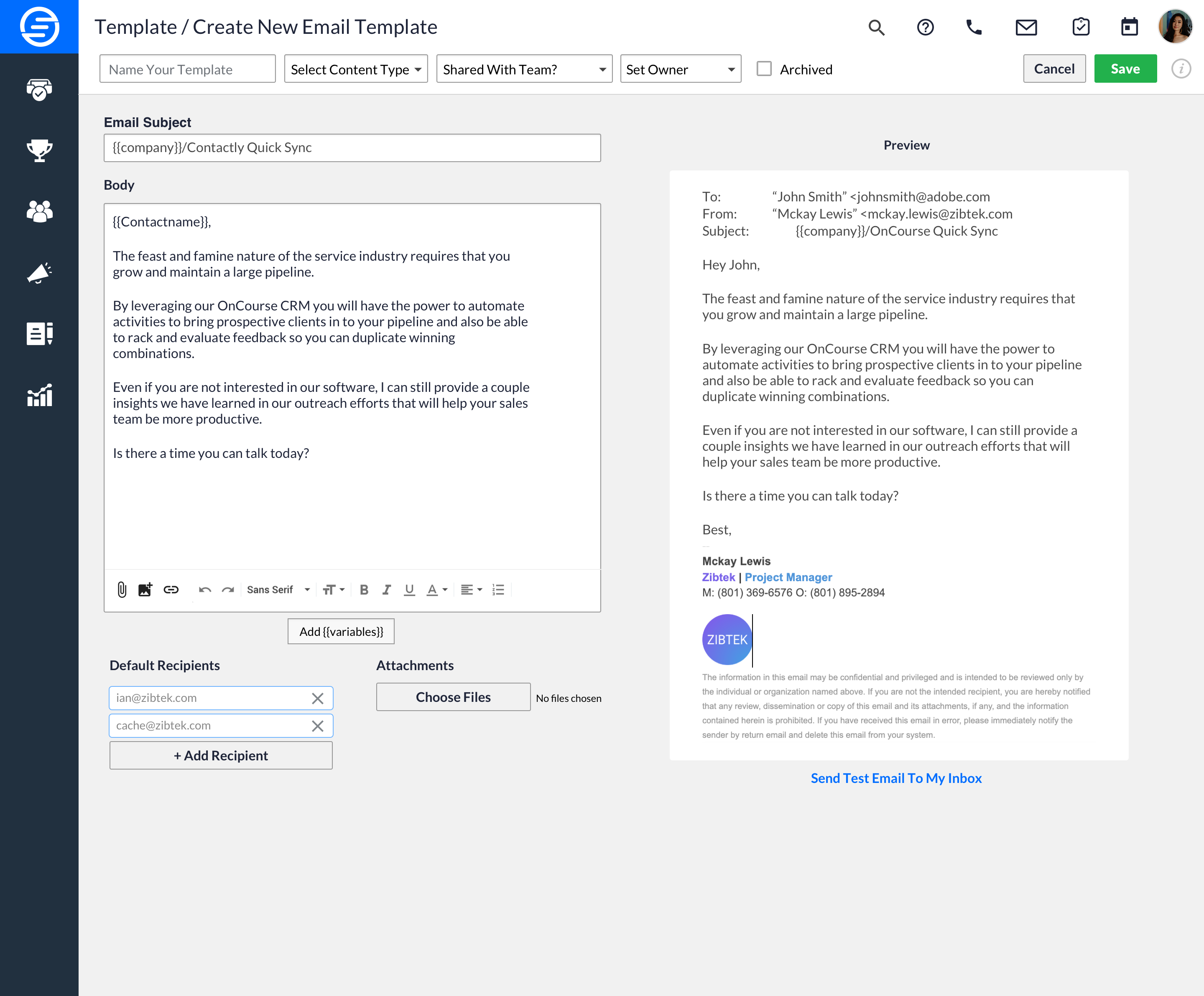 Oncourse CRM gallery image