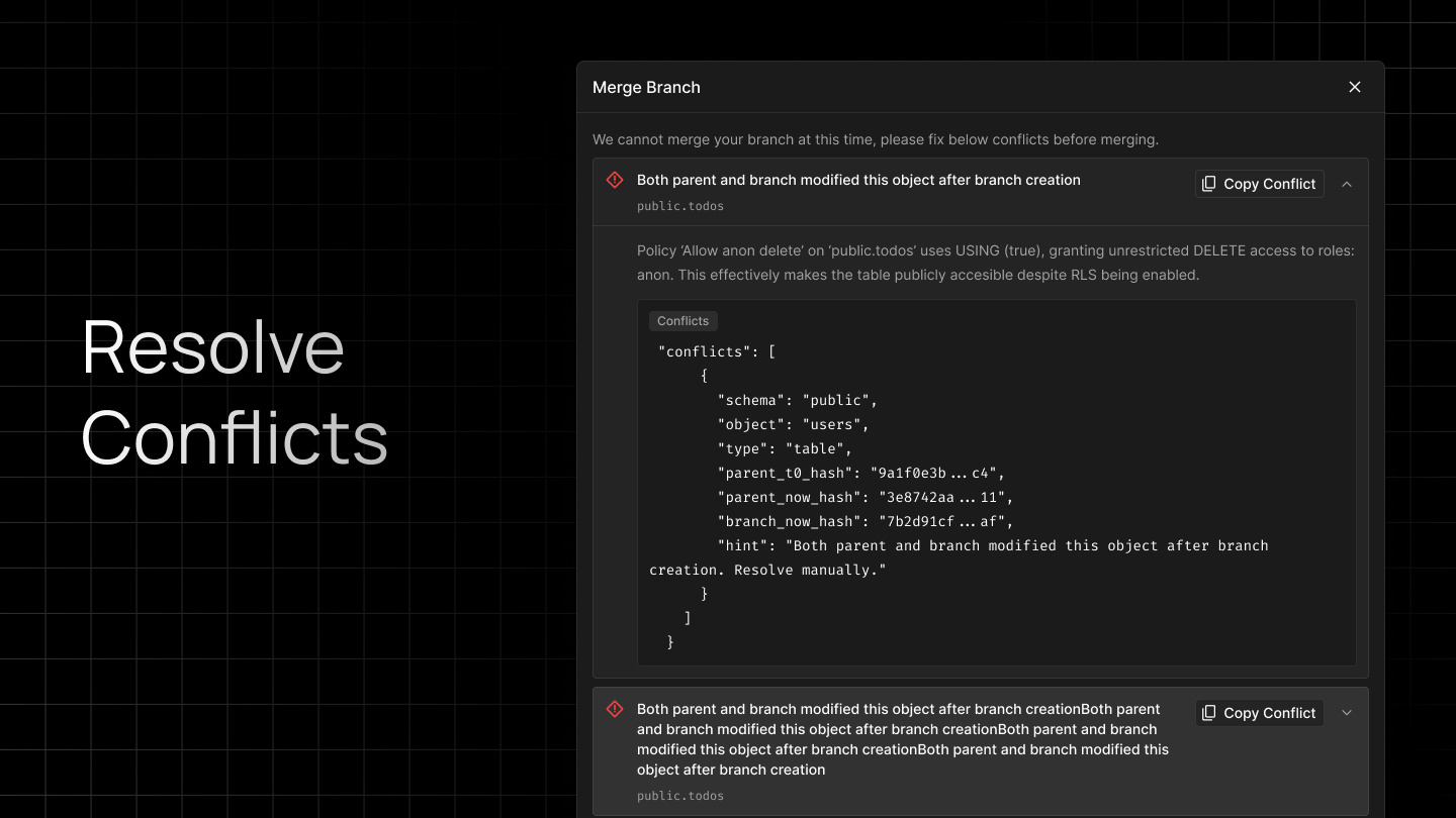 InsForge Backend Branching gallery image