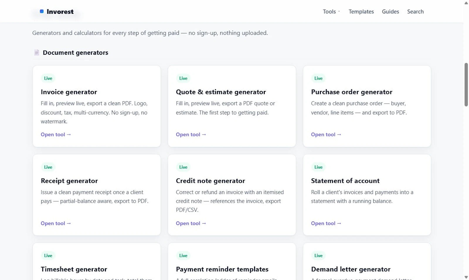 Invorest screenshot 3
