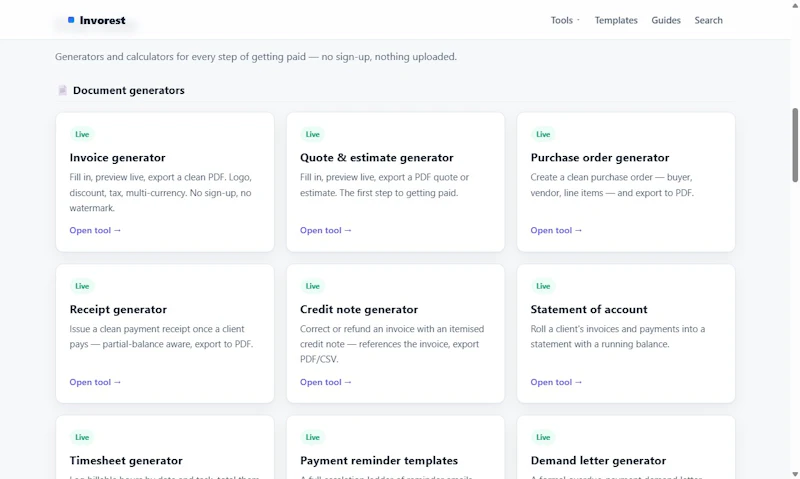 Invorest screenshot 3