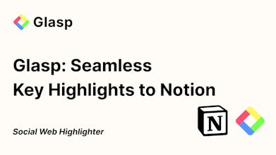 Glasp: Seamless Key Highlights to Notion gallery image