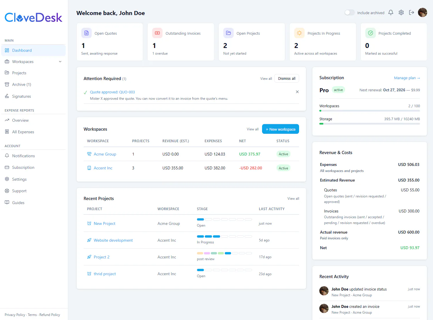 CloveDesk gallery image