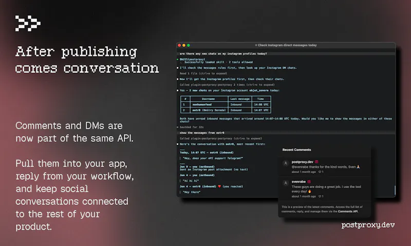 Postproxy - Engagement API screenshot 4