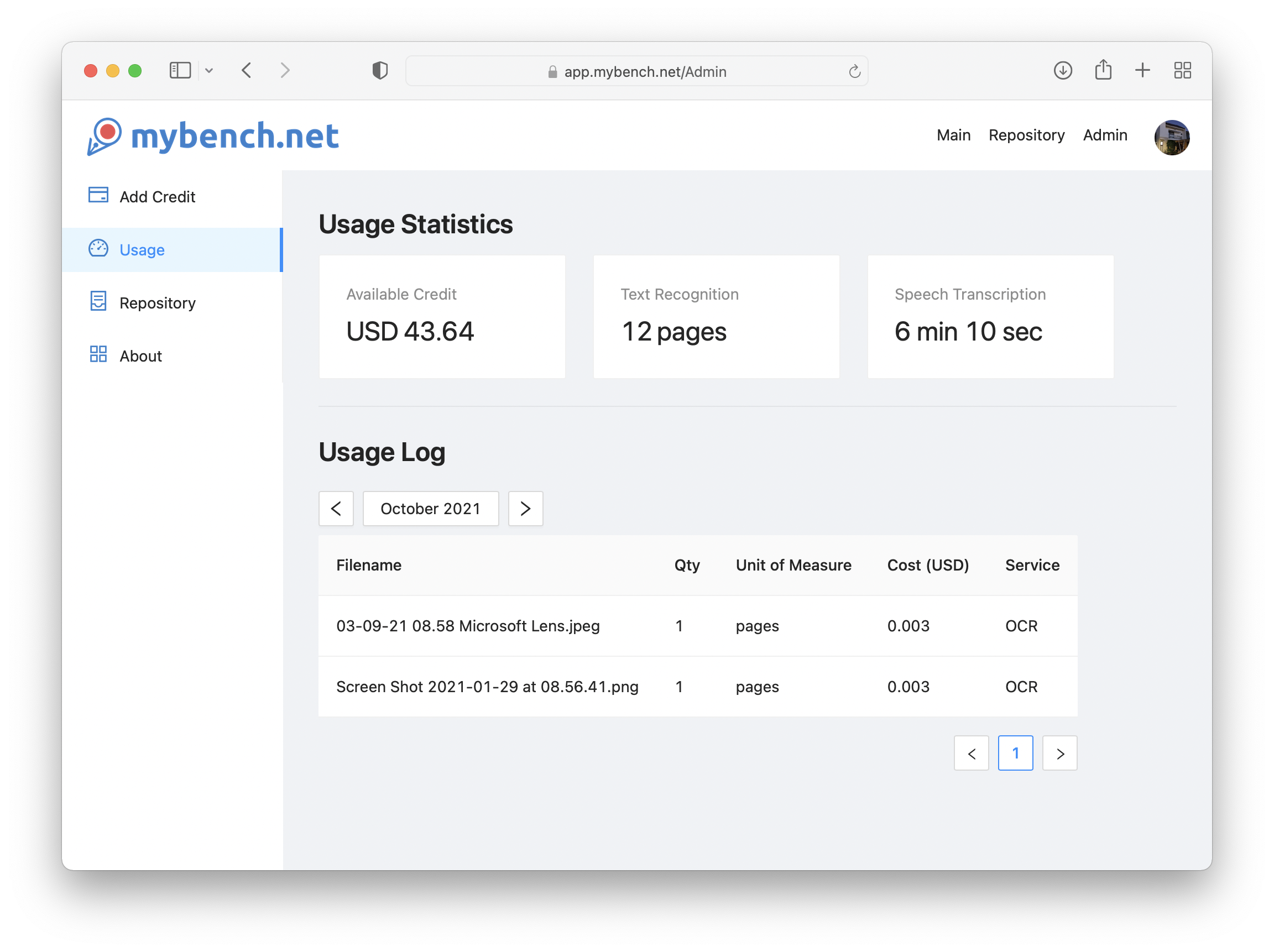 mybench.net gallery image