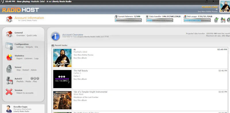 radiohost.online screenshot 2